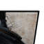 61X61 Framed Hand Painted Abstract Canvas, Black and G, Square, 61"H, Abstract