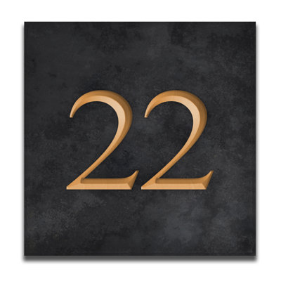 Velia 17.78cm H Stone House Number