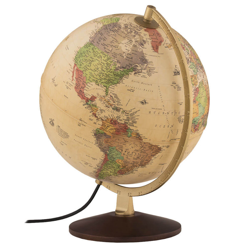 Globe de bureau illuminé