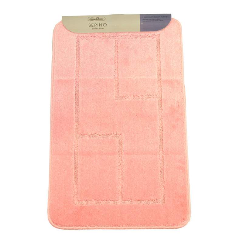 Abibatu Non-Slip Bath Rug, Pink