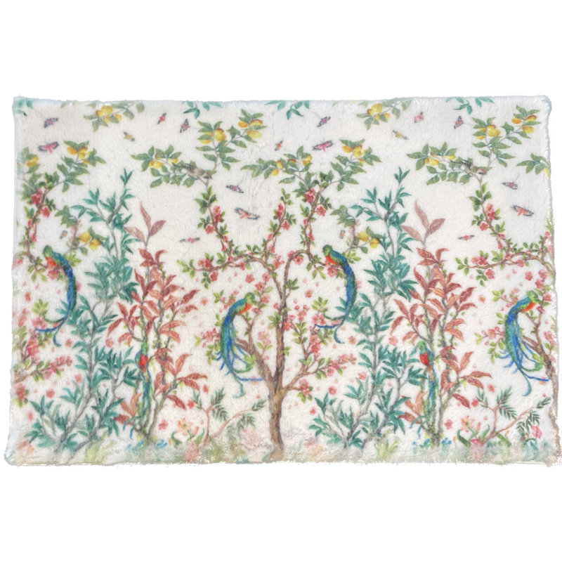Floral Area Rug, Rectangle 9' x 12'