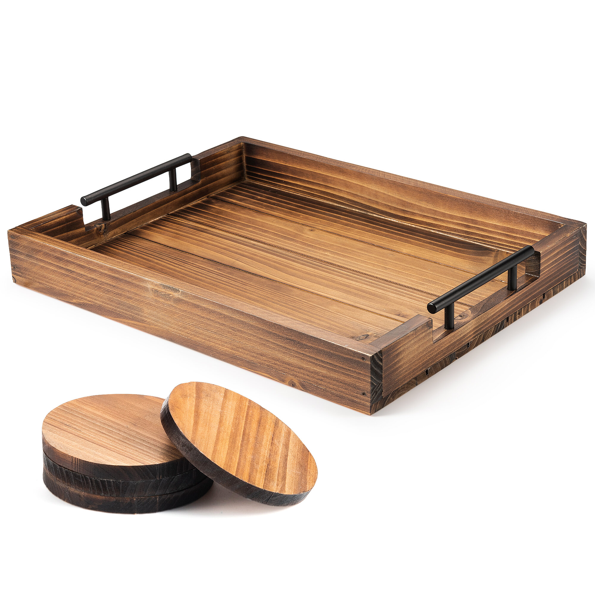 Loon Peak® Adell Solid Wood Tray