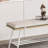 47.2in Wrought Iron Frame Shoe Storage Bench-109796063