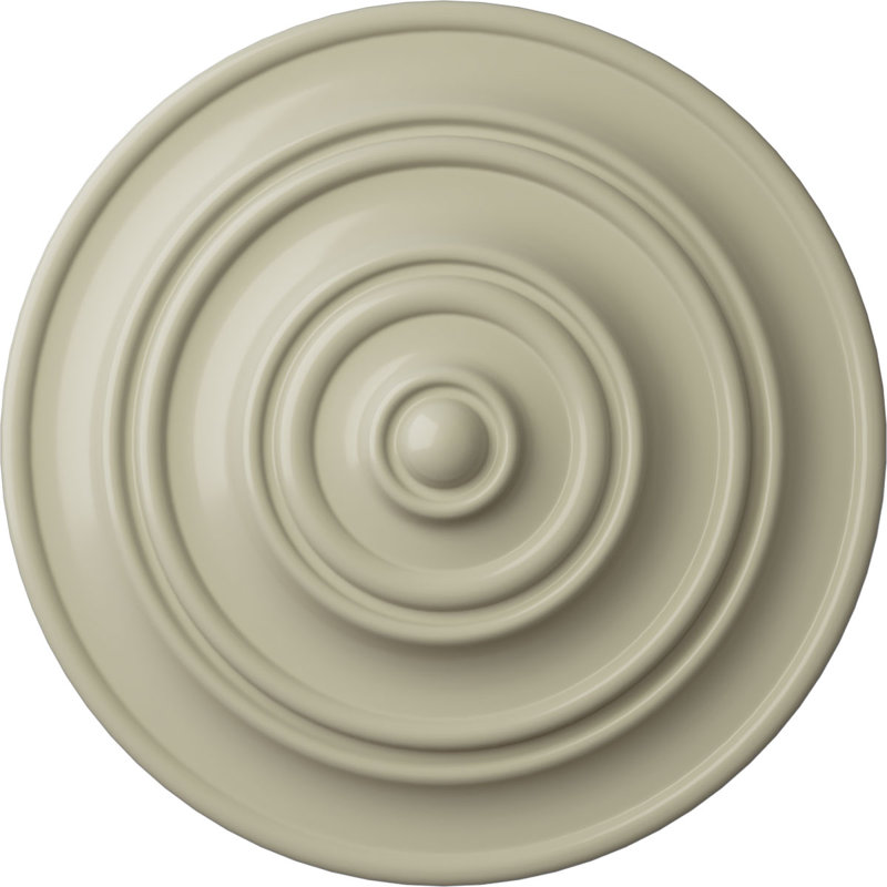 Médaillon de plafond Endurathane Classic, P 13 1/4 po x P 1/2 po (convient aux auvents jusqu'à 4 1/8 po), Jaune clair