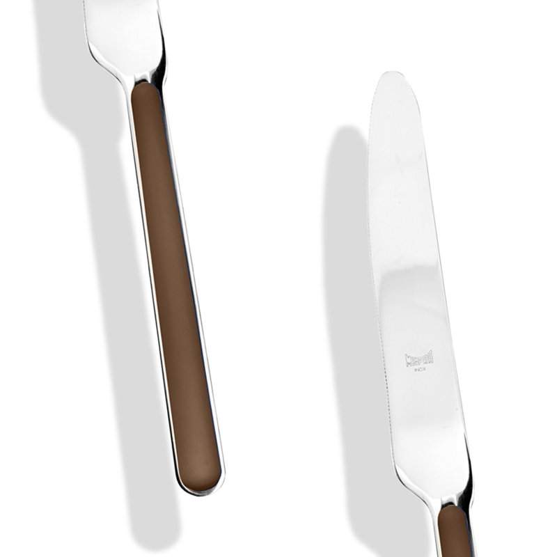 Ensemble de couverts en acier inoxydable Fantasia, 20 pièces, service pour 4, Tabac