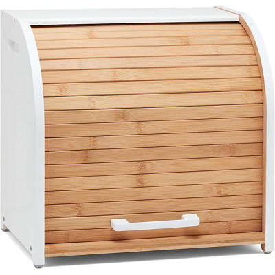 Vriccc Grande Boîte à Pain Noire Pour Coptoir De Cuisine, Grande Boîte