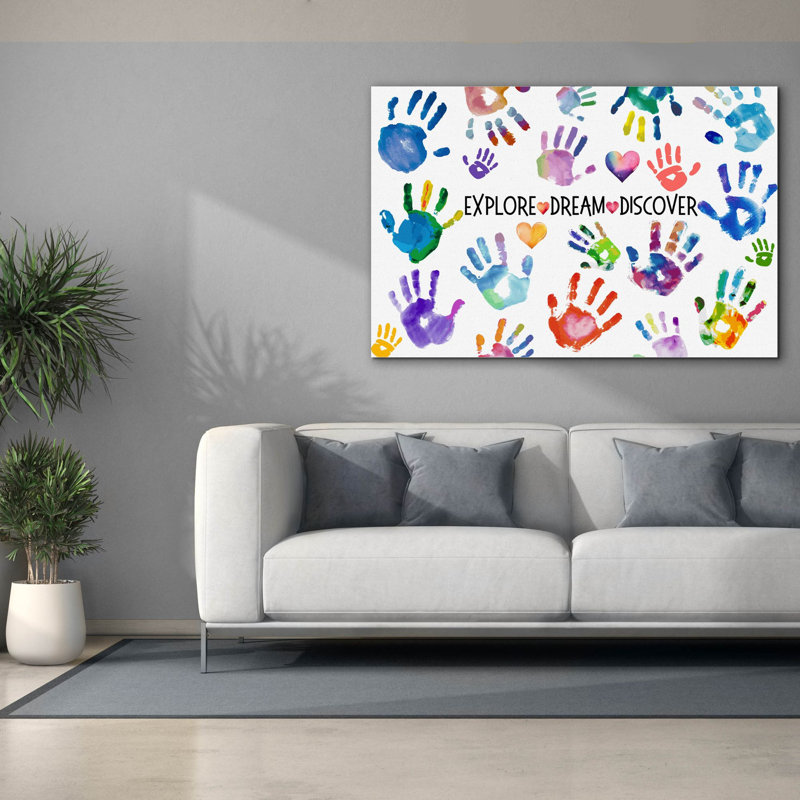 'Kids Rock A'  by Jean Plout Canvas Wall Art, 40" H x 60" W x 1.5" D