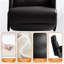 Fauteuil de direction inclinable électrique Kinnls Freya avec repose-pieds, fauteuil de direction moderne entièrement inclinable, fauteuil de bureau ergonomique en cuir véritable pour la maison (noir et double moteur)-101575228