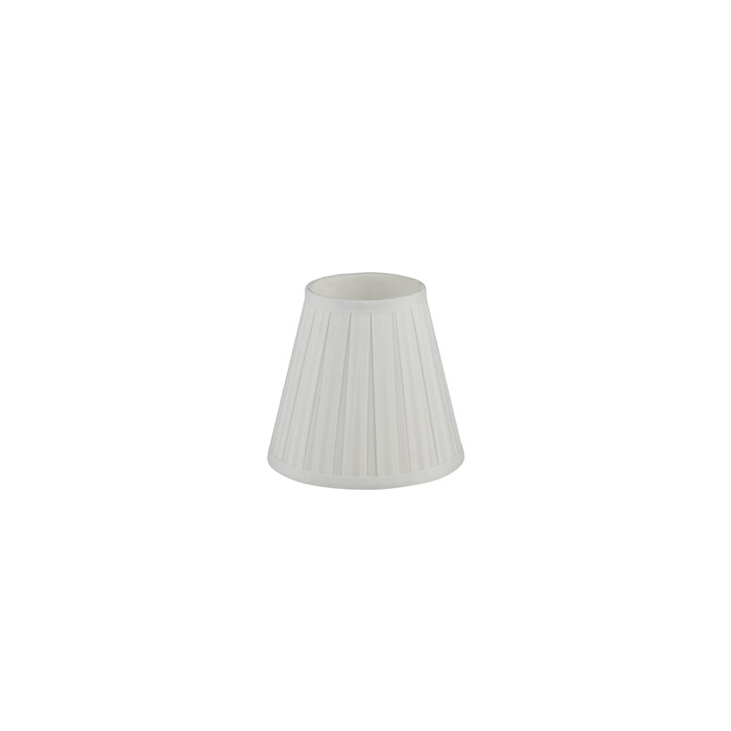 18cm H Polyester Empire Lamp Shade ( Clip On ) in White