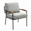 Fauteuil d'appoint rembourré avec structure en métal-898280705