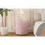 Table de chevet ronde, table de chevet rembourrée rose à 3 tiroirs, poignées en métal doré et plateau autocollant imperméable, table de chevet à installation rapide, table élégante-768255530-768255533