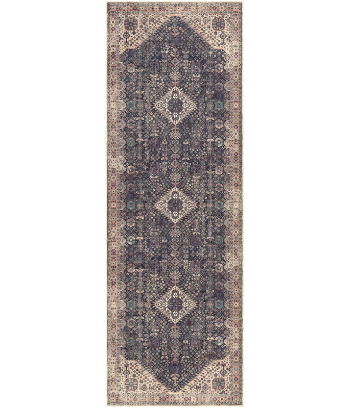 Tapis brun / brun clair Mya, Tapis de couloir 2 pi 7 po x 7 pi 10 po