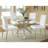 Isolde Chrome 41-inch Dining Table