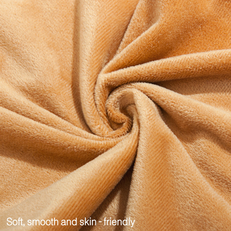 Velvet Reversible Pillow Cover, Camel