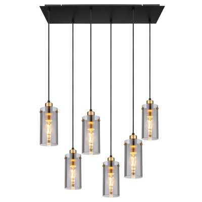 Westway 6 - Light Matte Black Pendant