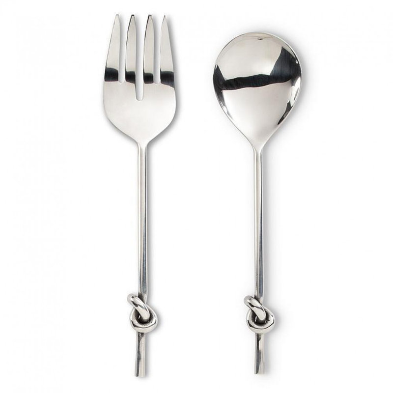 Knot Handle Salad Serving Utensils