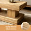 Table basse en bois massif de style campagnard de 47,24 po Timberline-130905397