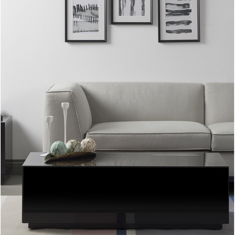 Mcmartin Glass Coffee Table, Black