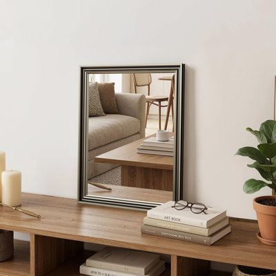 Retro Copper-Framed Wall Mirror