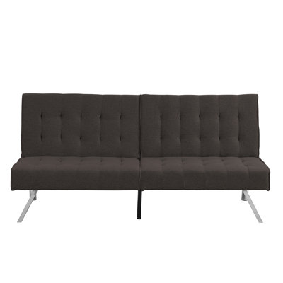 WOOD FRAME, STAINLESS LEG, FUTON, SOFA BED Espresso