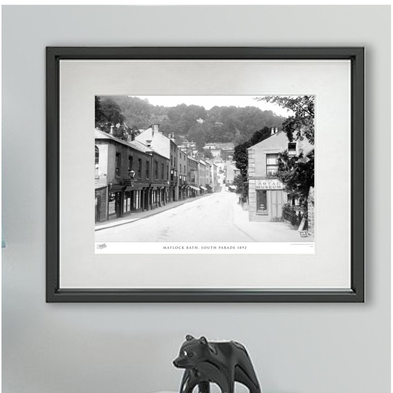 Matlock Bath, South Parade 1892 - Single Picture Frame Print, 60cm H x 80cm W x 2.3cm D