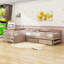 Lit plateforme simple à 3 tiroirs en forme de L-501813637