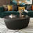 Marble Top Goose Eggs Shape Leather Coffee Modern Sofa Table For Living Room Furniture-2089581075