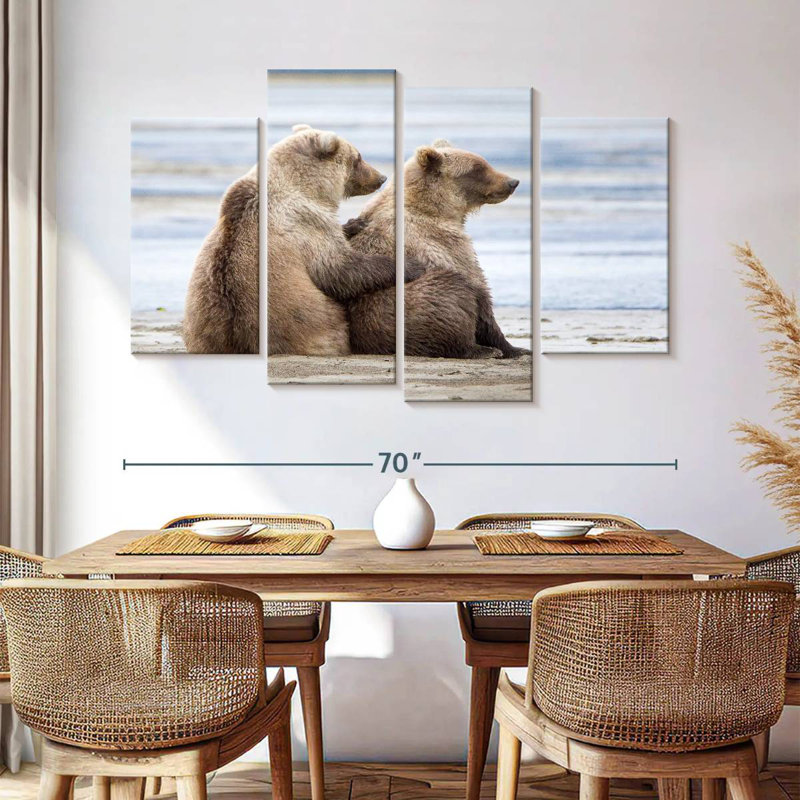 Brampt Bear Cub Siblings, 42"H x 68"W