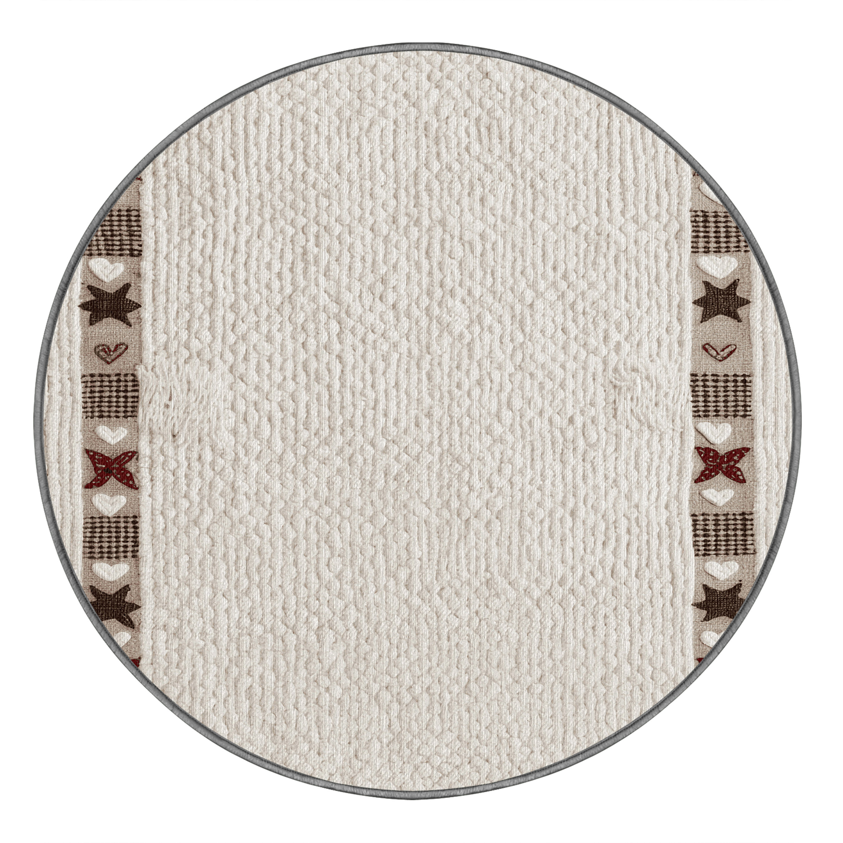 One Allium Way® Washable White Farmhouse Farm Area Rug | Wayfair