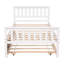 Lit plateforme simple en bois massif avec lit gigogne, tête de lit et pied de lit et lit gigogne simple-1999268759