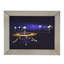 Art mural rectangulaire encadré 19,5 "x 15,5", style futuriste multicolore de style classique pour salon, bureau de chambre à coucher
