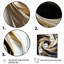 «White and Gold hypnotic abstrait spiral» - Impression sur toile encadrée-112416768-112416769