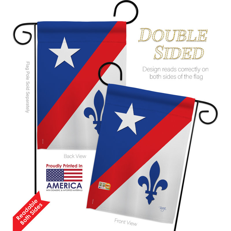 Coussin décoratif en polyester 2 faces 19 x 13 po impressions Ensemble de drapeaux