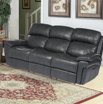 Aous Upholstered 89'' Power Reclining Sofa