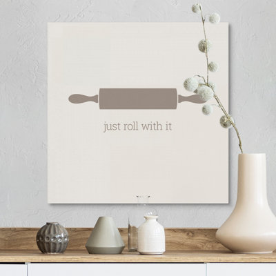 «Just Roll with It - Retro Kitchen Art» par Kate Lillyson, impression sur toile