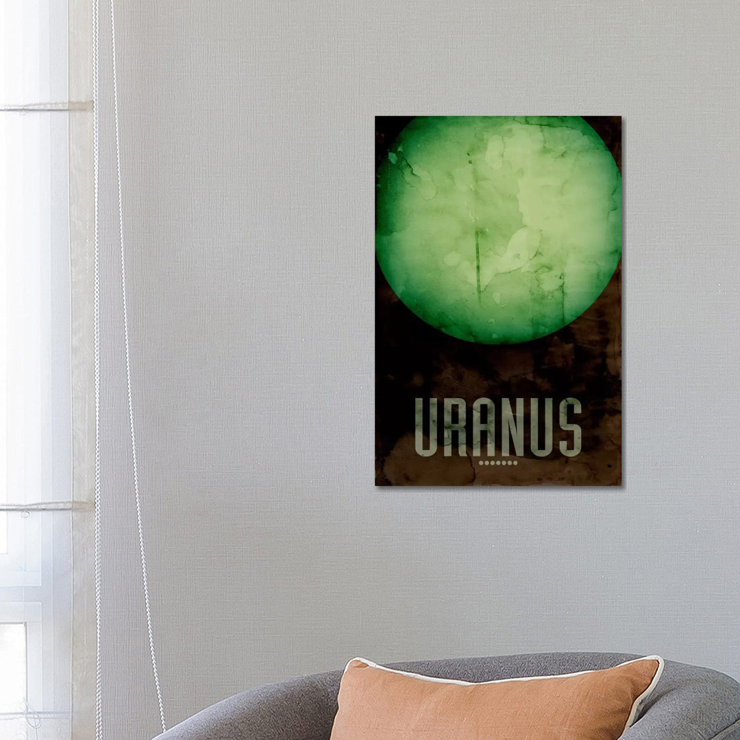The Planet Uranus by Michael Tompsett - Wrapped Canvas Print