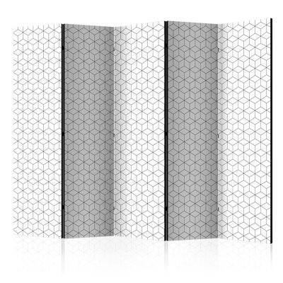 89'' W x 68'' H 5 - Panel Solid Wood Folding Room Divider