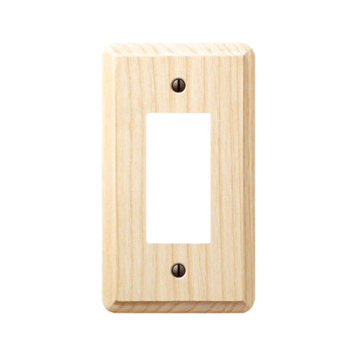 Ensemble de 1 plaque murale décorative en bois beige 1 bande Amerelle