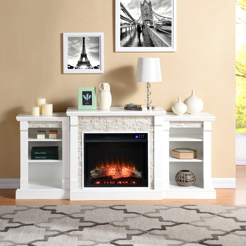 Norcott Darby Home Co 71.75 " W Electric Fireplace, White