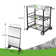 Solid Wood Grill Gazebo And Folding Grill Cart Set
