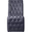 Chaise d'appoint rembourrée en velours capitonné Desroches-561642382