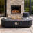 Sedo 13.92" H X 59.79" W Metal Propane Outdoor Fire Pit Table