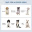 Support à bols gris pour animaux 23,6 "x 11,8" 9,4 ", avec bols en acier inoxydable, pour nourriture moyenne pour chiens