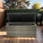 Large Capacity Patio Storage Chest. 113 Gallon. Grey . Lightweight , Removable Liner. Rust Frame. Water Oversize Outdoor Cushion Box. Gallon Capacity, . For Patio, Porch, Garden. ,