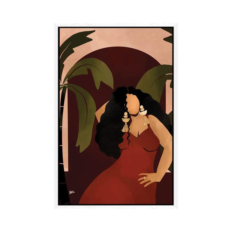 Camille by Bria Nicole - Print on Canvas, White Framed Canvas, 101.6 cm H x 66.04 cm W