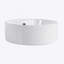 Ceramic Rotundity Above Counter White Bathroom Sink Art Basin