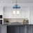 Pendant Light Stained Glass Hanging Lamp 2-Light