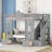 Bunk Bed With Changeable Table, Bunk Bed Turn Into Upper Bed And Down Desk-285663116