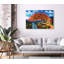 Flamboyan Tree Village, décor portoricain, art mural suspendu en acrylique-1764856190