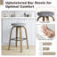 Swivel Upholstered Counter Stool-641115472-641115475